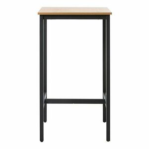 Bárasztal tölgyfa dekorral 60x60 cm Cesura – Unique Furniture kép