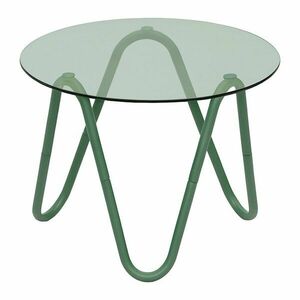 Kerek tárolóasztal üveg asztallappal ø 50 cm Ventana Round – Leitmotiv kép