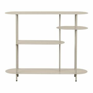 Bézs fém polcos állvány 118x97x31 cm Rieti – House Nordic kép