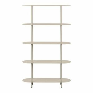 Bézs fém polcos állvány 90x150x31 cm Rieti – House Nordic kép