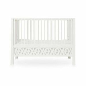 Fehér ágy mellé helyezhető babaágy állítható magassággal 60x120 cm Harlequin – Cam Cam Copenhagen kép
