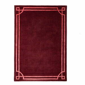 Borvörös kézi szövésű gyapjú szőnyeg 120x170 cm Gatsby – Flair Rugs kép