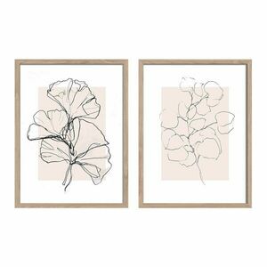 Nyomtatott keretezett kép szett 2 db-os 30x40 cm Floral Set – Styler kép
