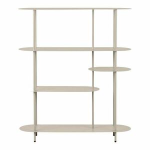 Bézs fém polcos állvány 118x139x31 cm Rieti – House Nordic kép