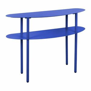Kék fém konzolasztal 28x90 cm Cool Retro – Leitmotiv kép