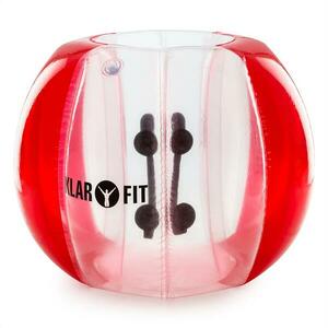 KLARFIT Bubball AR Bubble Ball, buborékfoci felnőtteknek, 120x150cm, EN71P PVC, piros kép