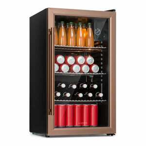 Klarstein Beersafe XXL, hűtőszekrény, 80 liter, 3 polc, E energiahatékonysági osztály, panoráma üvegajtó kép