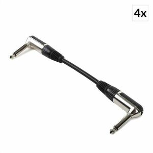 FrontStage 4 x patch kábel, 6, 35 mm jack, 15 cm, szögletes kép