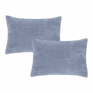 Bársony párnahuzat szett 2 db-os 50x75 cm Attica Velvet Embroidered – Bianca kép