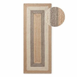 Kétoldalas-kézi szövésű juta futószőnyeg 80x300 cm Juno – Hanse Home kép