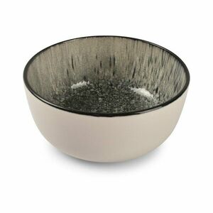 Fekete-krémszínű kőedény tálka 740 ml Gravel – ONA kép