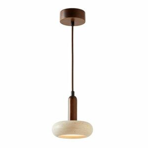 Barna-bézs LED függőlámpa kő búrával ø 15 cm Karo – Opviq lights kép