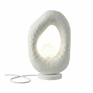 Fehér fém asztali lámpa (magasság 50 cm) Lore – Opviq lights kép