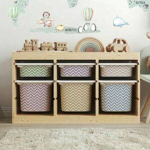 Matricák IKEA TROFAST dobozhoz - Zigzag kép