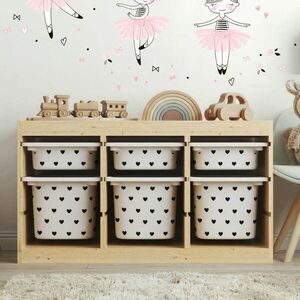 Matricák IKEA TROFAST dobozhoz - Szívek kép