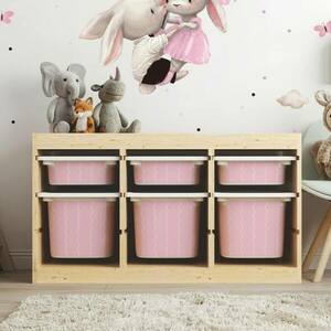 IKEA TROFAST doboz matrica - minta Waves kép