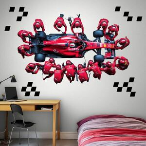Design falmatrica tinédzsereknek - Formula 1 Pit stop kép