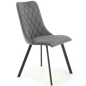 Szék K450 Velvet/Fém szürke kép