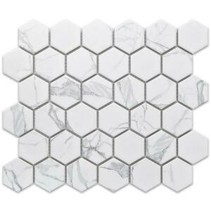 Mozaik hexagon Classic Carrara Mat 27, 7/32, 3 kép