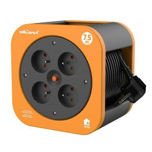 Hosszabbító „BOX” 7, 5M 24619 ORANGE-BLACK kép