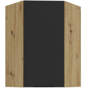 Konyhaszekrény Aria-BL/AR anti fingerprint 60X60 GN-90 1F (45°) kép