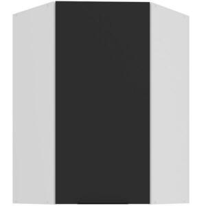 Konyhaszekrény Aria-BL/WH anti fingerprint 60X60 GN-90 1F (45°) kép