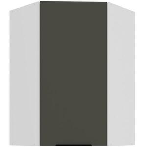 Konyhaszekrény Aria-GR/WH anti fingerprint 60X60 GN-90 1F (45°) kép