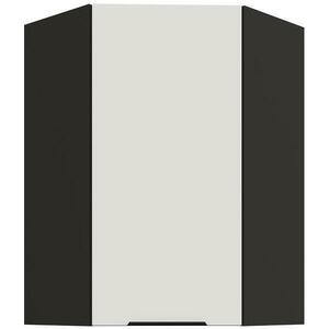 Konyhaszekrény Aria-WH/BL anti fingerprint 60X60 GN-90 1F (45°) kép