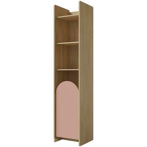 Regál Lexi 3lcremona/Macadamia/Rózsaszín kép