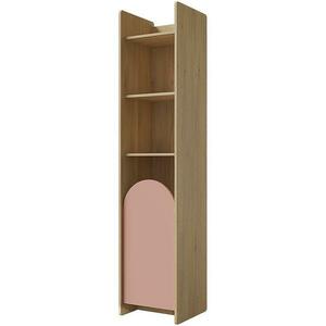 Regál Lexi 3p Cremona/Macadamia/Rózsaszín kép