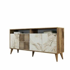 Milan Walnut and White Marble szekrény kép