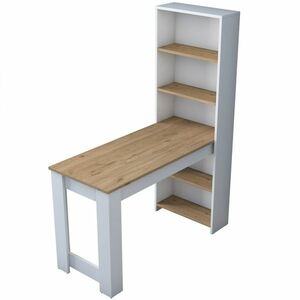Halon White and Walnut íróasztal kép