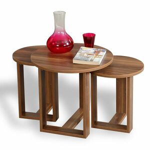 Mira Walnut tárolóasztal, 3 db kép