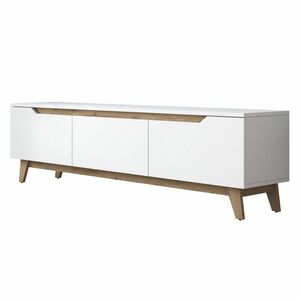 Dite White and Walnut TV-asztal kép