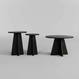Mushroom Black dohányzóasztal-készlet, 3 db kép