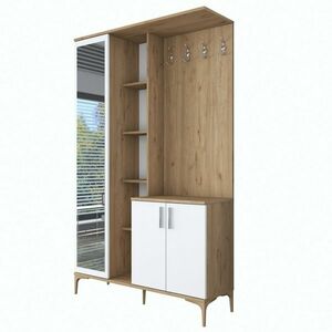 Ewe White and Walnut előszoba szett kép