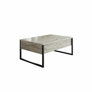 Luxe Travertine and Black dohányzóasztal kép