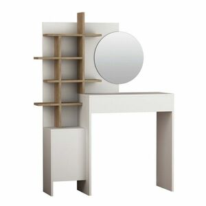 Mup White and Oak kozmetikai asztal kép