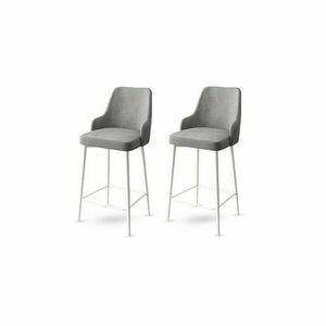 Enox Grey and White bárszék szett, 2 db, 2 db kép