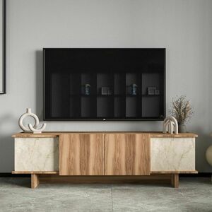 Diana Travertine és Walnut TV-asztal kép