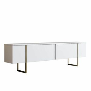 Luxe White and Gold TV-állvány kép