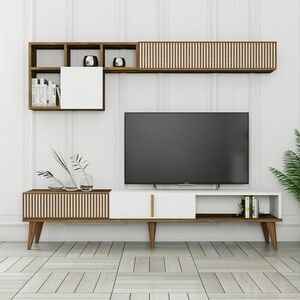 Milen Walnut and White TV-fal kép