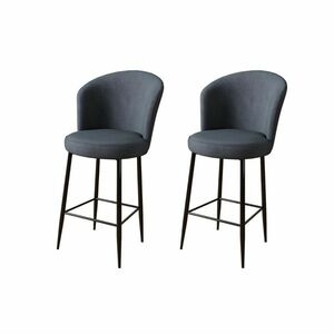 Fora Anthracite and Black bárszék szett, 2 db, 2 db kép