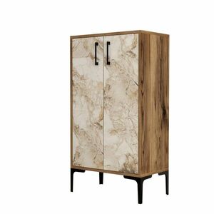 Prag Walnut and White Marble cipősszekrény kép