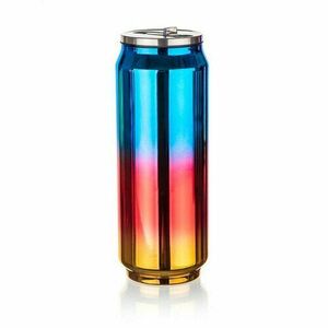 Banquet BE COOL termosz 430 ml, kék-piros-arany kép