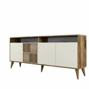 Milan 2 Walnut and Cream szekrény kép