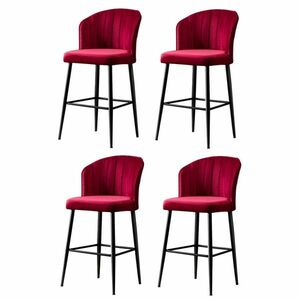 Rubi Claret Red bárszék szett, 4 db, 4 db kép