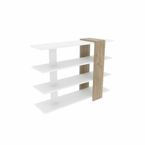 Nur White and Walnut könyvespolc kép