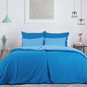 B.E.S. Petrovice Pamut ágynemű Double face kobalt/égkék, 140 x 220 cm, 70 x 90 cm kép