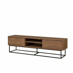 Rodez Walnut and Black II TV-asztal, L kép